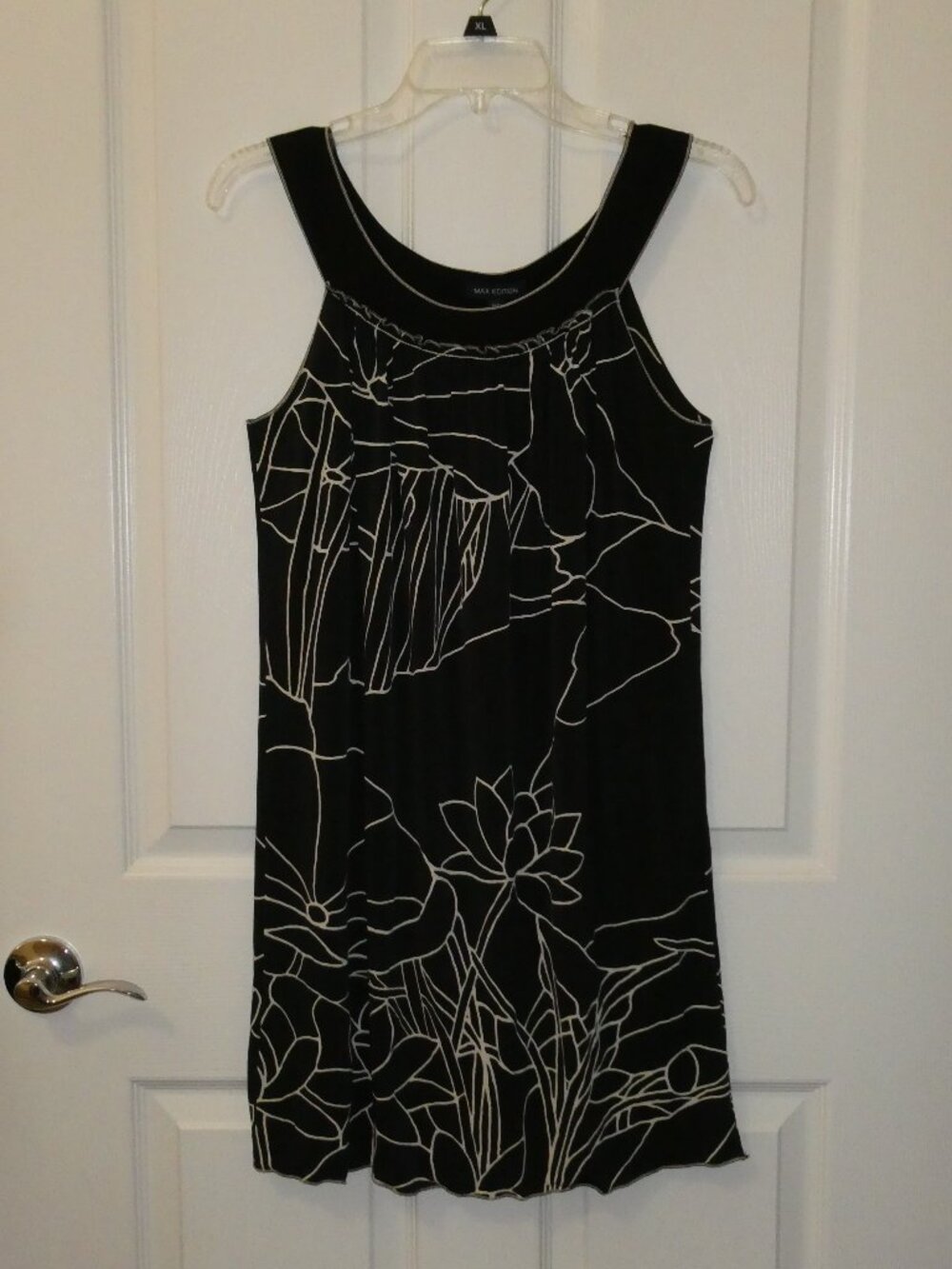 Max Edition Sleeveless Black Women's Shift Dress Size XS